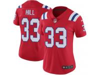 Nike Jeremy Hill Limited Red Alternate Women's Jersey - NFL New England Patriots #33 Vapor Untouchable