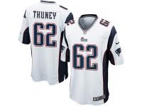 Nike Joe Thuney Game White Road Youth Jersey - NFL New England Patriots #62