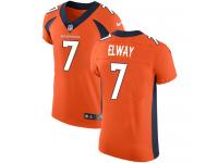 Nike John Elway Elite Orange Home Men's Jersey - NFL Denver Broncos #7 Vapor Untouchable