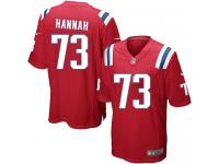 Nike John Hannah Game Red Alternate Youth Jersey - NFL New England Patriots #73