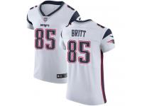 Nike Kenny Britt Elite White Road Men's Jersey - NFL New England Patriots #88 Vapor Untouchable