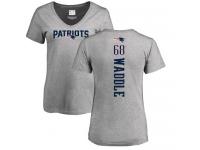 Nike LaAdrian Waddle Ash Backer V-Neck Women's - NFL New England Patriots #68 T-Shirt