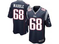 Nike LaAdrian Waddle Game Navy Blue Home Youth Jersey - NFL New England Patriots #68