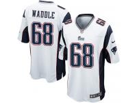 Nike LaAdrian Waddle Game White Road Youth Jersey - NFL New England Patriots #68