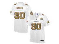 Nike Men Denver Broncos #80 James Casey Pro Line White Super Bowl 50 Fashion Jersey