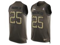 Nike Men NFL Denver Broncos #25 Chris Harris Jr. Olive Salute To Service Tank Top