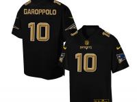 Nike Men NFL New England Patriots #10 Jimmy Garoppolo Black Game Jersey