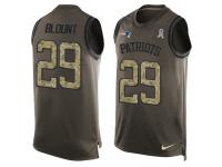 Nike Men NFL New England Patriots #29 LeGarrette Blount Olive Salute To Service Tank Top