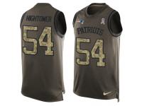 Nike Men NFL New England Patriots #54 Dont'a Hightower Olive Salute To Service Tank Top