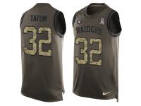 Nike Men NFL Oakland Raiders #32 Jack Tatum Olive Salute To Service Tank Top