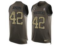 Nike Men NFL Oakland Raiders #42 Karl Joseph Olive Salute To Service Tank Top