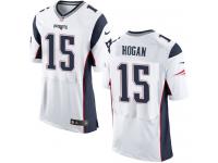 Nike Men's Chris Hogan Elite White Road Jersey - New England Patriots NFL #15