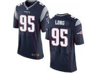 Nike Men's Chris Long Elite Navy Blue Home Jersey - New England Patriots NFL #95