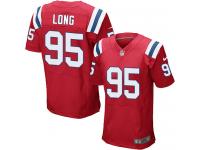 Nike Men's Chris Long Elite Red Alternate Jersey - New England Patriots NFL #95