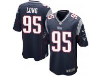 Nike Men's Chris Long Game Navy Blue Home Jersey - New England Patriots NFL #95