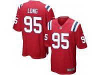 Nike Men's Chris Long Game Red Alternate Jersey - New England Patriots NFL #95