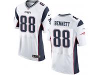 Nike Men's Martellus Bennett Elite White Road Jersey - New England Patriots NFL #88