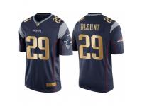 Nike New England Patriots #29 LeGarrette Blount 2016 Christmas Navy Blue Men's NFL Game Golden Edition Jersey