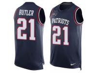 Nike Patriots #21 Malcolm Butler Navy Blue Team Color Men Stitched NFL Tank Top