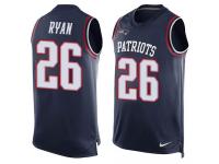 Nike Patriots #26 Logan Ryan Navy Blue Team Color Men Stitched NFL Tank Top