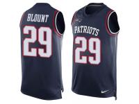 Nike Patriots #29 LeGarrette Blount Navy Blue Team Color Men Stitched NFL Tank Top