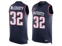 Nike Patriots #32 Devin McCourty Navy Blue Team Color Men Stitched NFL Tank Top