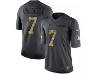 Nike Patriots #7 Jacoby Brissett Black Youth Stitched NFL Limited 2016 Salute to Service Jersey