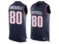 Nike Patriots #80 Danny Amendola Navy Blue Team Color Men Stitched NFL Tank Top