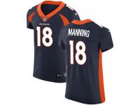 Nike Peyton Manning Elite Navy Blue Alternate Men's Jersey - NFL Denver Broncos #18 Vapor Untouchable