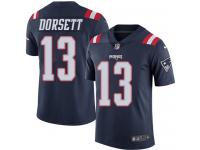 Nike Phillip Dorsett Limited Navy Blue Men's Jersey - NFL New England Patriots #13 Rush Vapor Untouchable