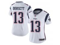 Nike Phillip Dorsett Limited White Road Women's Jersey - NFL New England Patriots #13 Vapor Untouchable