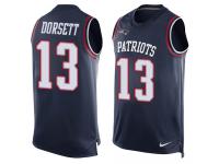 Nike Phillip Dorsett Navy Blue Men's Jer44sey - NFL New England Patriots #13 Player Name & Number Tank Top