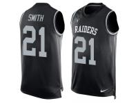 Nike Raiders #21 Sean Smith Black Team Color Men Stitched NFL Tank Top