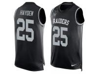 Nike Raiders #25 D.J. Hayden Black Team Color Men Stitched NFL Tank Top