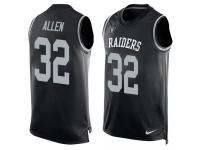 Nike Raiders #32 Marcus Allen Black Team Color Men Stitched NFL Tank Top