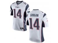 Nike Steve Grogan Game White Road Youth Jersey - NFL New England Patriots #14