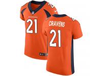 Nike Su'a Cravens Elite Orange Home Men's Jersey - NFL Denver Broncos #21 Vapor Untouchable