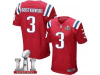 Nike Super Bowl LI 51 Men's Stephen Gostkowski Elite Red Alternate Jersey - New England Patriots