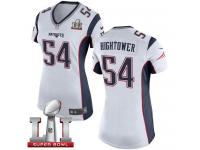 Nike Super Bowl LI 51 Women's Dont'a Hightower Elite White Road Jersey - New England Patriots NFL