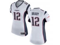 Nike Tom Brady Game White Road Women's Jersey - NFL New England Patriots #12