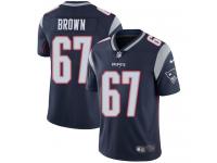 Nike Trent Brown Limited Navy Blue Home Men's Jersey - NFL New England Patriots #67 Vapor Untouchable