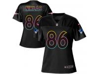 Nike Troy Niklas Game Black Women's Jersey - NFL New England Patriots #86 Fashion