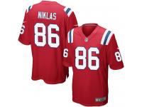 Nike Troy Niklas Game Red Alternate Youth Jersey - NFL New England Patriots #86