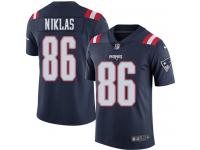 Nike Troy Niklas Limited Navy Blue Youth Jersey - NFL New England Patriots #86 Rush Vapor Untouchable