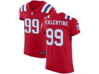 Nike Vincent Valentine Elite Red Alternate Men's Jersey - NFL New England Patriots #99 Vapor Untouchable