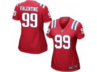 Nike Vincent Valentine Game Red Alternate Women's Jersey - NFL New England Patriots #99