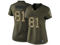 Nike Women's Clay Harbor Limited Green Jersey - New England Patriots NFL #81 Salute to Service