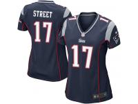 Nike Women's Devin Street Game Navy Blue Home Jersey - New England Patriots NFL #17