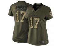 Nike Women's Devin Street Limited Green Jersey - New England Patriots NFL #17 Salute to Service