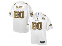 Nike Youth Denver Broncos #80 James Casey Pro Line White Super Bowl 50 Fashion Jersey